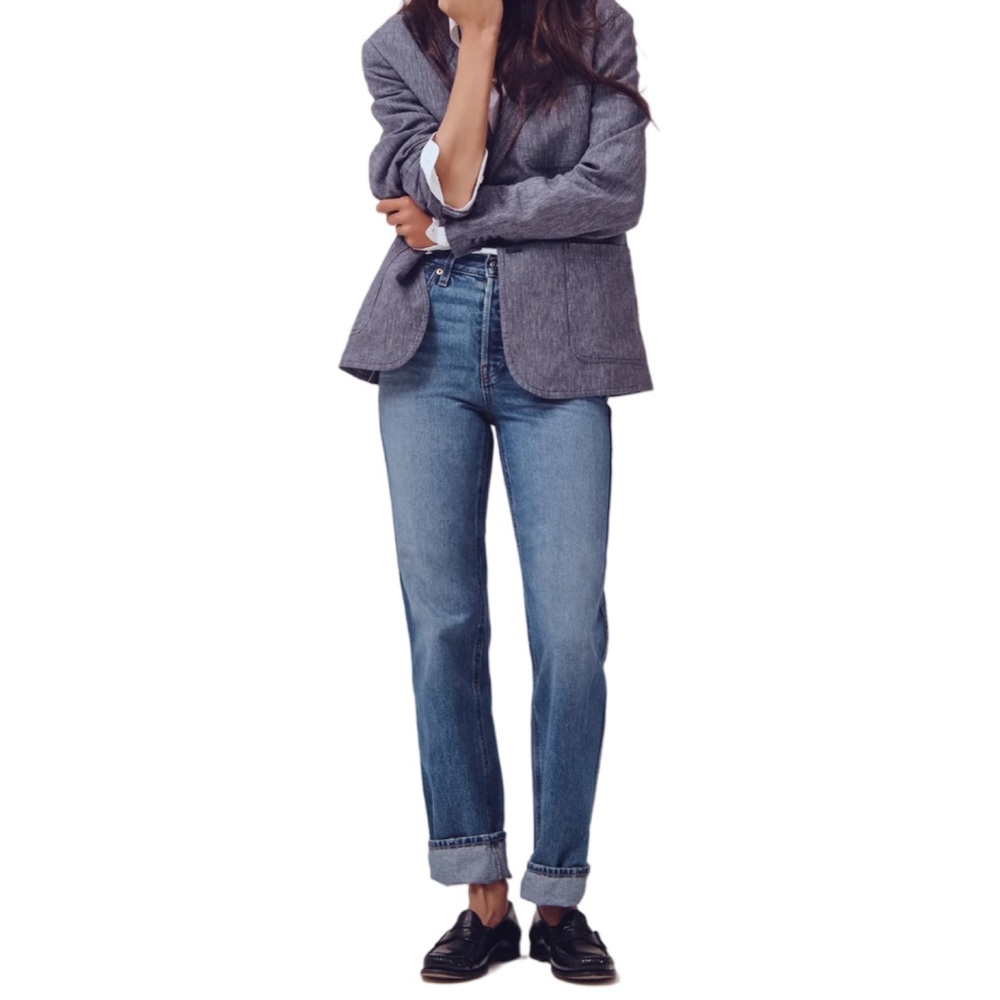 Alex Mill The Carla High Rise Straight leg Jeans Button Fly NWT